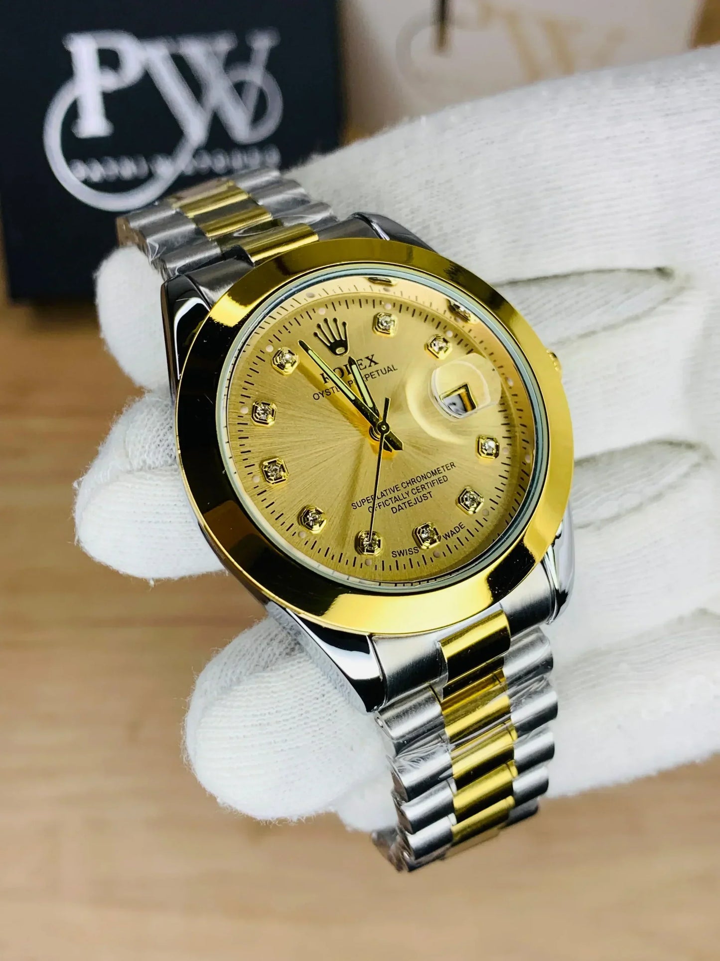 RLX 2 Tone Stylish Watch