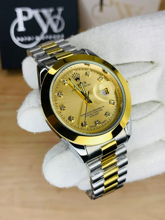 RLX 2 Tone Stylish Watch